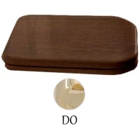 Сиденье для унитаза с микролифтом орех/золото Kerasan Waldorf 418740noce/oro