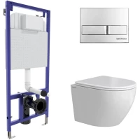 Комплект подвесной унитаз Berges Okus + система инсталляции Berges Novum L3 043386
