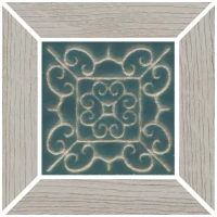 Вставка Kerama Marazzi Тровазо наборный серый светлый матовый 13x13 ID151 