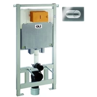 Инсталляция для унитаза OLI 80 Salina 300573pSA00 с кнопкой смыва, хром