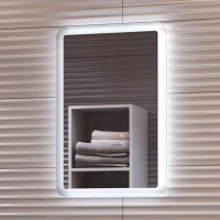 Зеркало Vigo Wing Classic 079 39,6x60 см, с LED-подсветкой, сенсорным выключателем