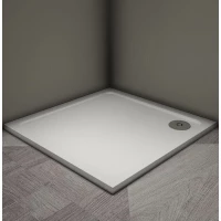 Душевой поддон из литьевого мрамора 80x80 см Veconi Tezeo Stone TZ08-80K-01-19C3