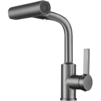 Смеситель для кухни Rush Tinos TI3732-17Grey серый графит