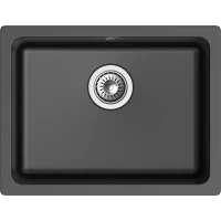 Кухонная мойка Rivelato Berkana BK-50 nero 56x43 см, черный