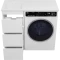 Тумба под раковину Brevita Grafit GRA-01040-023Я 38,5 см, напольная, над стиральной машиной, белый матовый - 7
