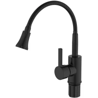 Смеситель для кухни Voda KF519B черный матовый