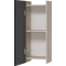 Шкаф одностворчатый Misty Поло О-Пол08030-014По 30x80 см L/R, дуб галифакс/антрацит матовый - 5