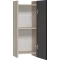 Шкаф одностворчатый Misty Поло О-Пол08030-014По 30x80 см L/R, дуб галифакс/антрацит матовый - 6