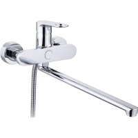 Смеситель для ванны D-Lin D147377 универсальный, с душевым гарнитуром, хром