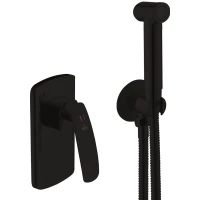 Гигиенический душ Rose R1105H со смесителем, черный матовый