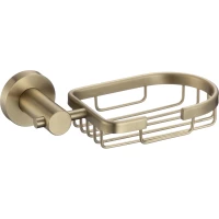 Мыльница Savol S-005632C настенная, золотой матовый