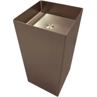 Раковина Abber Wasser Kreis AF2413MRG 39,6x39,6 см, напольная, розовое золото матовый
