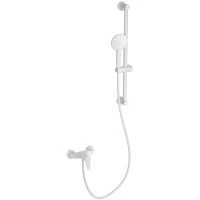 Смеситель для душа Wonzon & Woghand WW-AE3103-MW с душевым гарнитуром, белый матовый