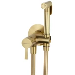 Изображение товара гигиенический душ ramon soler drako 336801wcoc со смесителем, золотой матовый