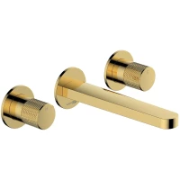 Смеситель для раковины WasserKRAFT Ems 7645 встраиваемый, золотой