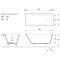 Чугунная ванна 180x80 см с отверстиями для ручек Vinsent Veron Kingston VKN1808050H - 2