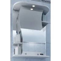 Зеркальный шкаф 60x73 см белый глянец Санта Лира 101065