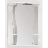 Зеркальный шкаф 55x73 см белый глянец Style Line Лорена ЛС-00000120