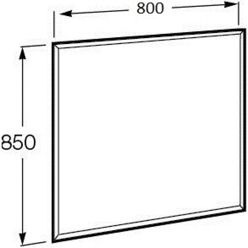 Комплект мебели белый глянец/черный 80 см Roca Aneto 857430806 + 32799C000 + 812363000