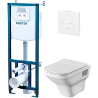 Комплект подвесной унитаз + система инсталляции Santek Лайн 1.WH50.1.750