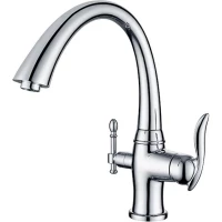 Смеситель для кухни Zorg ZR 340 YF с подключением к фильтру, хром