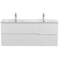 Тумба под раковину Cezares Duet DUET-N-1200-2C-SO-2-BL 120 см, подвесная, Bianco Lucido