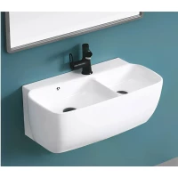 Раковина CeramaLux A1009 68x36 см, подвесная, белый