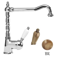 Смеситель для кухни бронза, ручка металл Cezares Elite ELITE-LLM2-02-M