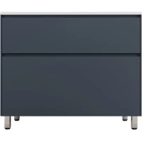 Тумба под раковину Style Line Лима ЛС-00002349 99,9 см, напольная, графит матовый