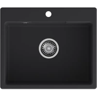 Кухонная мойка GranFest Urban 658 58x49 см, черный