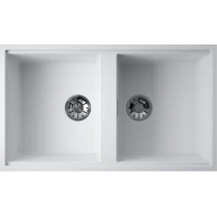 Кухонная мойка Omoikiri Artceramic Kitagawa 83-2-U-WH 4993809 83,6x48,8 см, белый