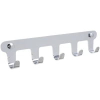 Планка с крючками Fixsen Practica FX-805-5 для ванны, хром