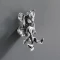 Крючок Art&Max Fairy AM-0982-T двойной, для ванны, серебро - 2
