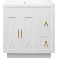 Тумба белый матовый 77,2 см Misty Амбра П-Амб0080-011-2Я