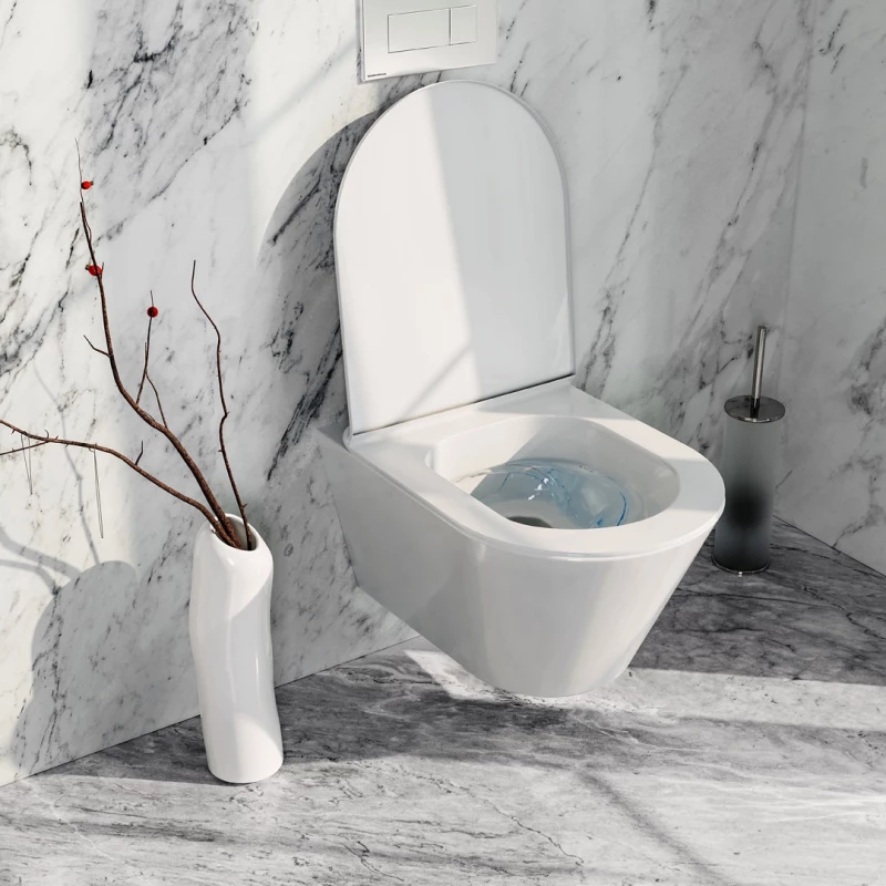 Комплект подвесной унитаз Kerama Marazzi Plaza Modern PLMR.wc.02 + PLMR.seat.02\WHT + система инсталляции Villeroy & Boch 92246100 + 92249061