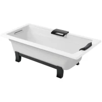 Ванна чугунная Jacob Delafon Archer E6D907-0 170x80 см, отдельностоящая, с отверстиями под ручку, антискользящим покрытием, белый