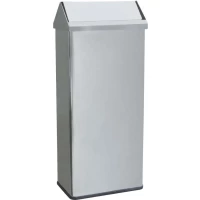 Контейнер для мусора Nofer 14075.65.B 65л, напольный, хром