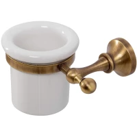 Стакан для зубных щеток Cezares Olimp OLIMP-TUM-02-M настенный, бронза