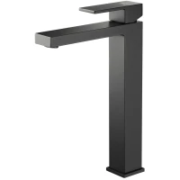 Смеситель для раковины Aquatek Либра AQ1604MB без донного клапана, черный матовый