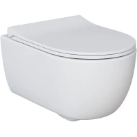 Унитаз подвесной Ambassador Abner 103T20101R безободковый, белый матовый