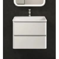 Тумба под раковину AQUAme S4 AQM900460WH 58,6 см, подвесная, белый глянец