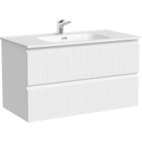 Тумба под раковину Sancos Snob T SNT90W 89 см, подвесная, белый матовый