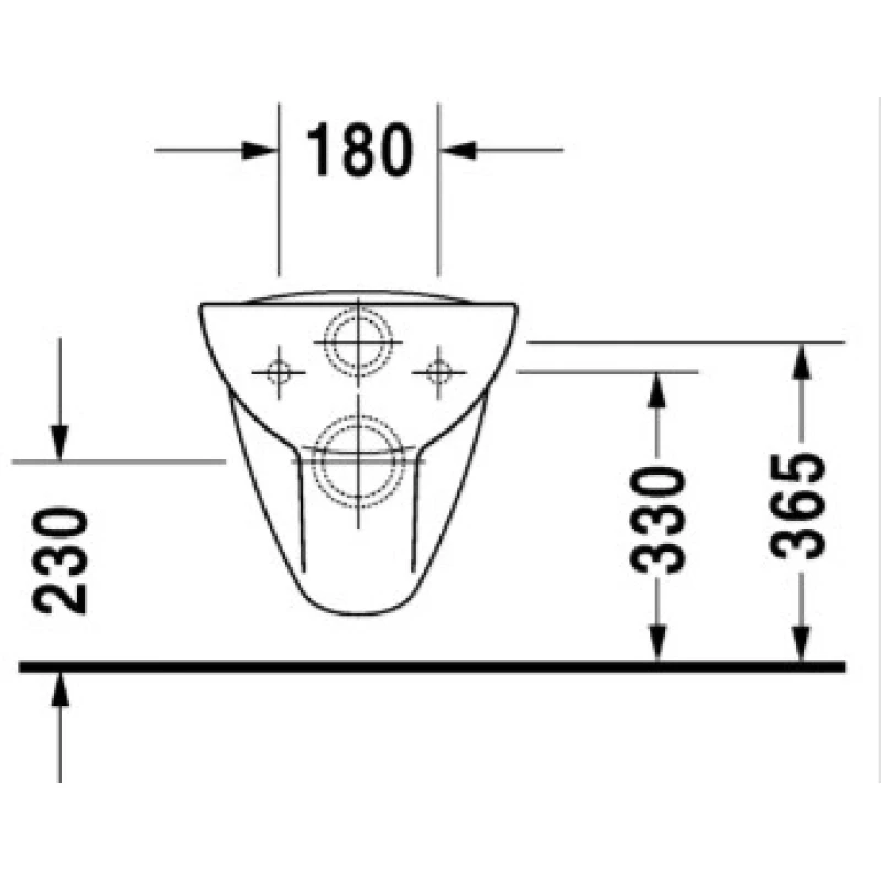 Унитаз подвесной Duravit D-Code 45351900A1 с сиденьем, альпийский белый