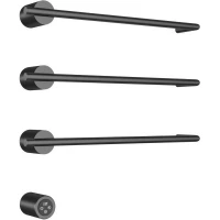 Полотенцесушитель электрический AQUAme AQM3143GM 506x520, встраиваемый, МЭМ левый/правый, оружейная сталь