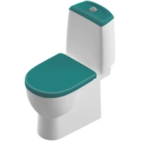 Унитаз-компакт с сиденьем микролифт Sanita Luxe Best Color Motion WC.CC/Best/2-DM/TUR.G/S1