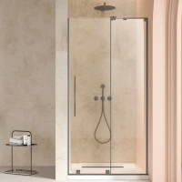 Душевая дверь Vincea Walk-In VDS-4WSL120CLGM-R 120 см R, профиль вороненая сталь, стекло прозрачное