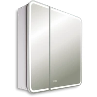 Зеркальный шкаф Silver Mirrors Alliance 2 LED-00002920 80,5x80 см R, с LED-подсветкой, сенсорным выключателем, диммером, антизапотеванием, белый