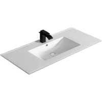 Раковина CeramaLux YJ-803-100 101,5x39,5 см, накладная, белый