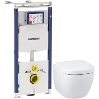 Комплект подвесной унитаз Grohe Euro Ceramic 39328000 + 39330001 + система инсталляции Geberit 111.362.00.5