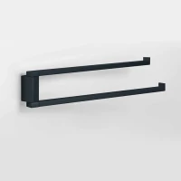 Полотенцедержатель Colombo Design MiniQ B5012.GM 33 см, поворотный, двойной, графит матовый